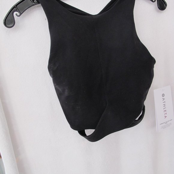 NWT Athleta Conscious Cut Out Crop Sports Bra - Picture 5 of 11